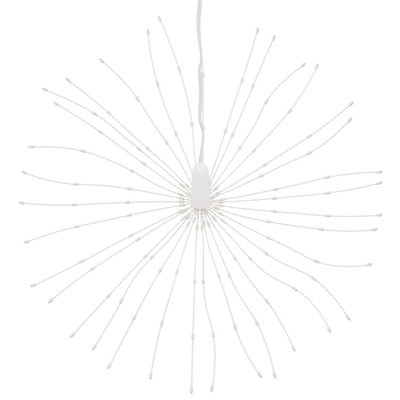 Ozdoby świąteczne, 140 lampek LED, 8 szt., zimna biel, 17 cm