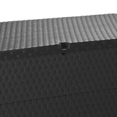 Skrzynia ogrodowa, antracytowa, 120x56x63 cm, rattan PP