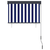 vidaXL Roleta zewnętrzna, 100x250 cm, niebiesko-biała