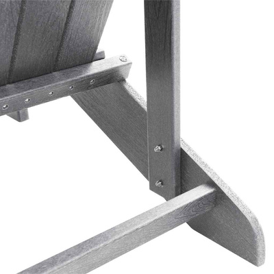 Krzesło Adirondack Jasnoszary HDPE