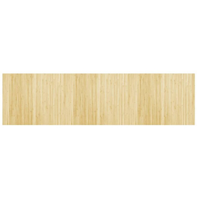 vidaXL Dywan prostokątny, jasny naturalny, 80x300 cm, bambusowy