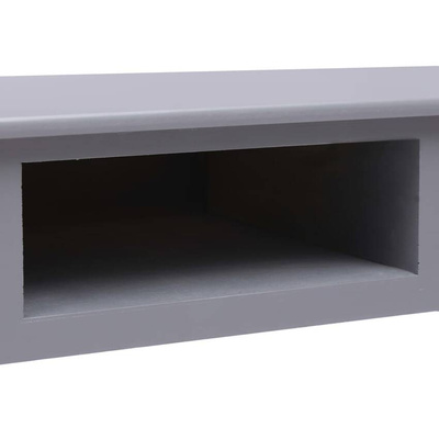 vidaXL Biurko, szare, 110 x 45 x 76 cm, drewniane