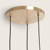 Lampa Wiszącza 3 szkalne Czerwone kule E14 Abruzzo Sfero