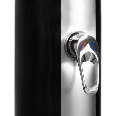 Ogrodowy prysznic solarny z końcówką prysznicową i kranem, 40 L