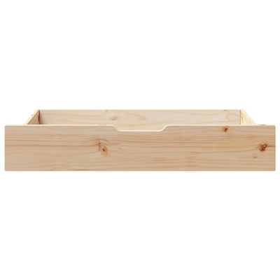 Szuflady pod łóżko, z kółkami, 2 szt., 90x55x17 cm, sosna