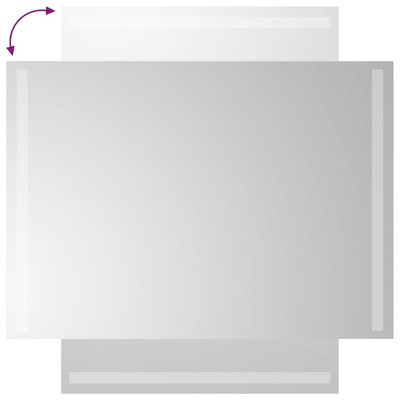 vidaXL Lustro łazienkowe z LED, 50x70 cm