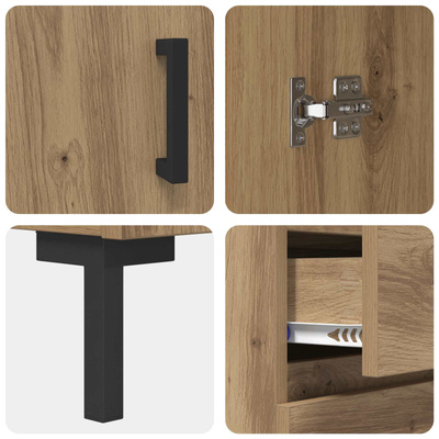 Highboard Dąb rzemieślniczy 69,5 x 34 x 180 cm