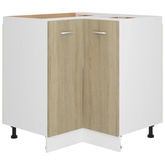 Szafka narożna, "Lyon", dąb sonoma, 75,5x75,5x81,5 cm