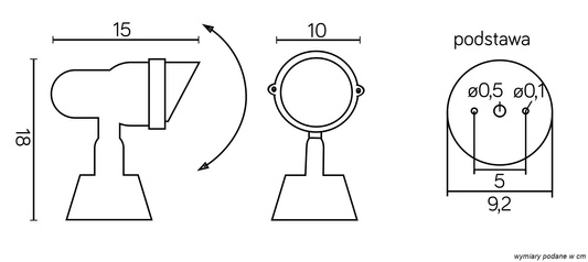 Reflektor ogrodowy TO 3446