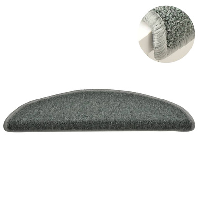 Maty na schody 15 szt. 56x17x3 cm Ciemnozielone półokrągłe