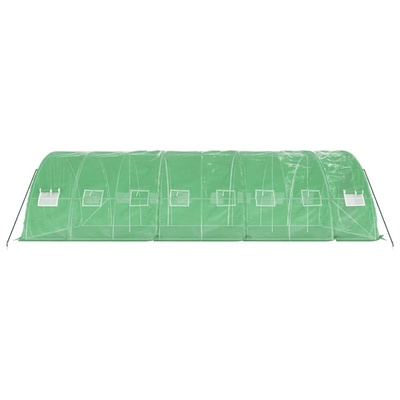 Szklarnia ze stalową ramą, zielona, 40 m?, 8x5x2,3 m
