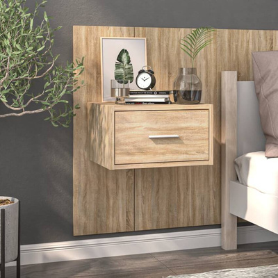 vidaXL Wiszące szafki nocne, 2 szt., dąb sonoma model standard