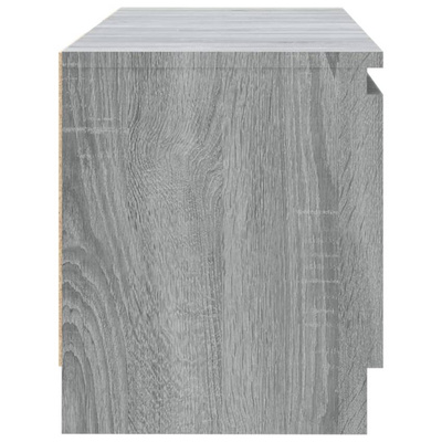 vidaXL Szafka pod TV z LED, szary dąb sonoma, 120x30x35,5 cm