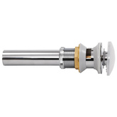 Odpływ z korkiem do umywalki, stal nierdzewna