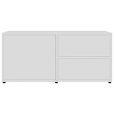vidaXL Szafka pod TV, biała, 80x34x36 cm, materiał drewnopochodny