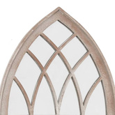 vidaXL Lustro ogrodowe, piaskowe, 70x30 cm, żelazne