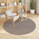 Dywany pokojowe Okrągły LUGO Kremowy i Taupe ? 200 CM Poliester