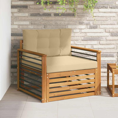Sofa na zewnątrz Lite drewno akacjowe i poliester