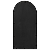 vidaXL Lustro ogrodowe, czarne, 90x45 cm, żelazna rama