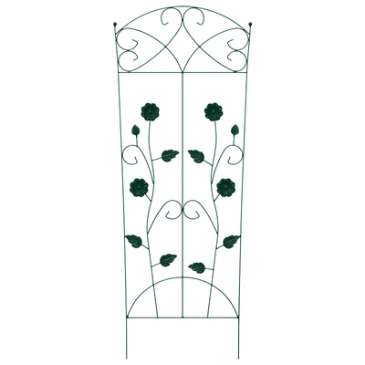 Ogrodzenie Ogrodowe 3 pcs Zielony 110,5 x 42,5 cm Stal