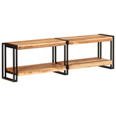 vidaXL Szafka pod TV, 140x30x40 cm, lite drewno akacjowe