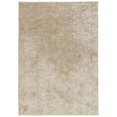 vidaXL Dywan ISTAN z długim runem, połyskujący, beżowy, 140x200 cm