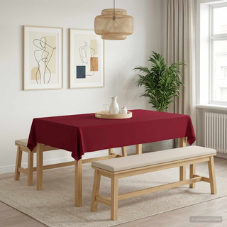 Obrus stołowy 5 szt. Prostokątny Czerwone wino 140 x 260 cm