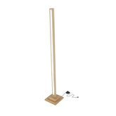 alset lampa podłogowa drewno buk + srebrny 1x18w led 4000