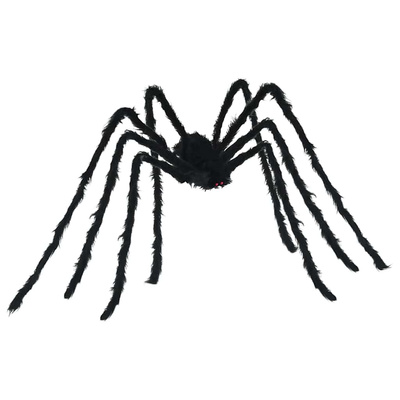Dekoracja Pająka na Halloween 3 pcs Czarny 200 cm