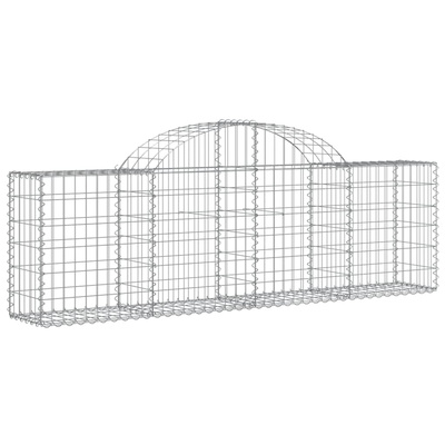 Kosze gabionowe, 25 szt, 200x30x60/80 cm, galwanizowane żelazo