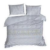 Pościel Geo stalowa 220x200