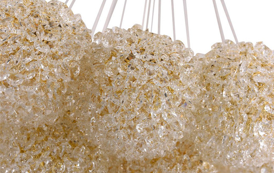 Designerska Lampa Wisząca złota Swarovski Adani AD215