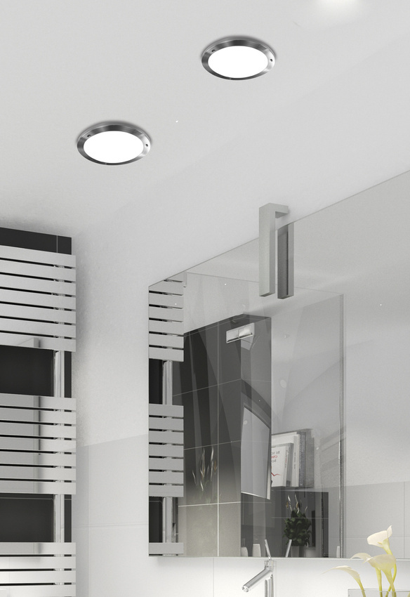 Plafon satyna nikiel lampa do łazienki IP44 40W G9 Aquila Candellux 12-69955