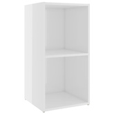 vidaXL Szafka pod TV, wysoki połysk, biała, 72x35x36,5 cm