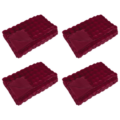 Koc antypoślizgowy z sztucznego futra królika Olite 4 pcs