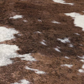 vidaXL Dywan, brązowo-biały, 120x170 cm, krowa, z możliwością prania