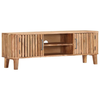 vidaXL Szafka pod TV, 130 x 30 x 45 cm, lite drewno akacjowe