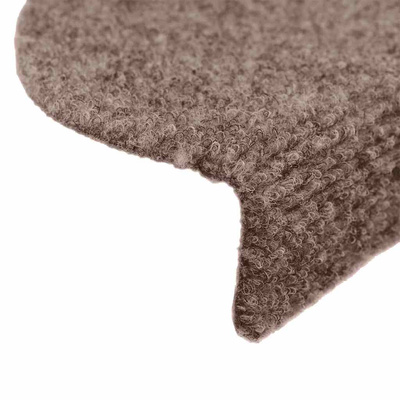 Maty na schody samoprzylepne 5 szt. 65x21x4 cm jasnobrązowe półokrągłe duże