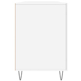 vidaXL Biurko białe z połyskiem, 140x50x75 cm, materiał drewnopochodny