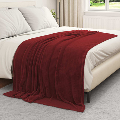 Koc Bordeaux Czerwony 150 x 200 cm Polar