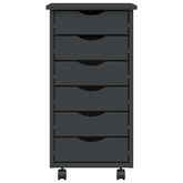 Szafka na kółkach MOSS, z szufladami, szara, sosna