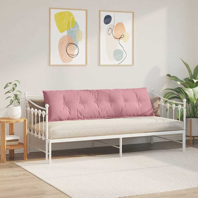 Poduszka na plecy Różowy 180 x 50 cm Tkanina sztruksowa