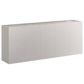 Doniczka Rusty 200x40x80 cm Stal nierdzewna