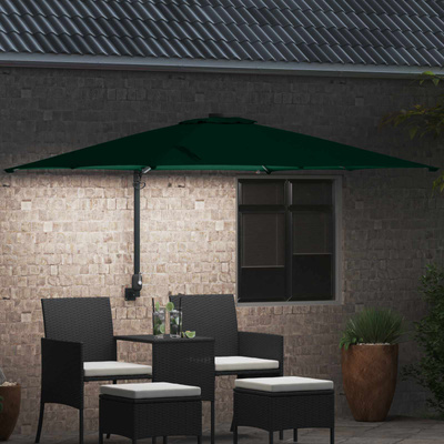 Parasolka ogrodowa Ze LED Lights Zielony 248,5 x 247,5 x 160 cm