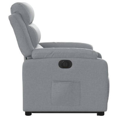 vidaXL Podnoszony fotel masujący, elektryczny, rozkładany, jasnoszary model standard