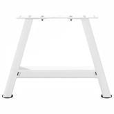 Nogi do stolika kawowego w kształcie litery A 2 szt. Białe 50x(30-31) cm Stal