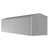 Domek ogrodowy jasnoszary 191x810x198 cm Stal ocynkowana