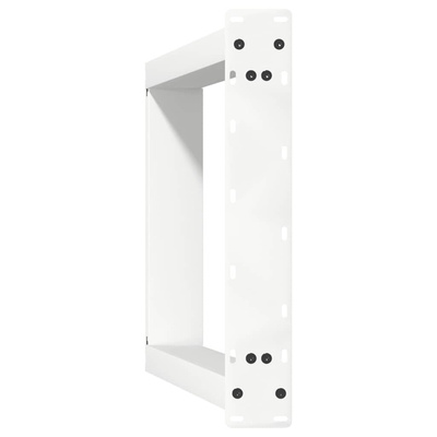 Nogi do stołu jadalnego w kształcie litery U 2 szt. Białe 50x(72-73) cm Stal