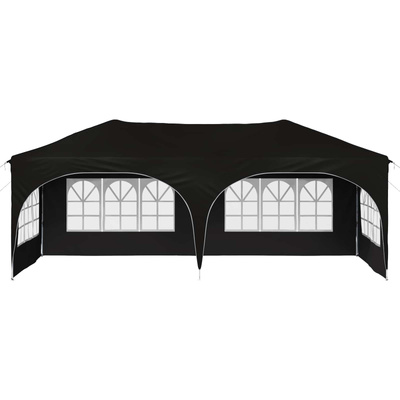 Namiot imprezowy rozkładany 575 x 288 x 245 cm Czarny