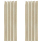Zasłony zaciemniające 2 pcs Kremowy 140 x 225 cm Aksamit